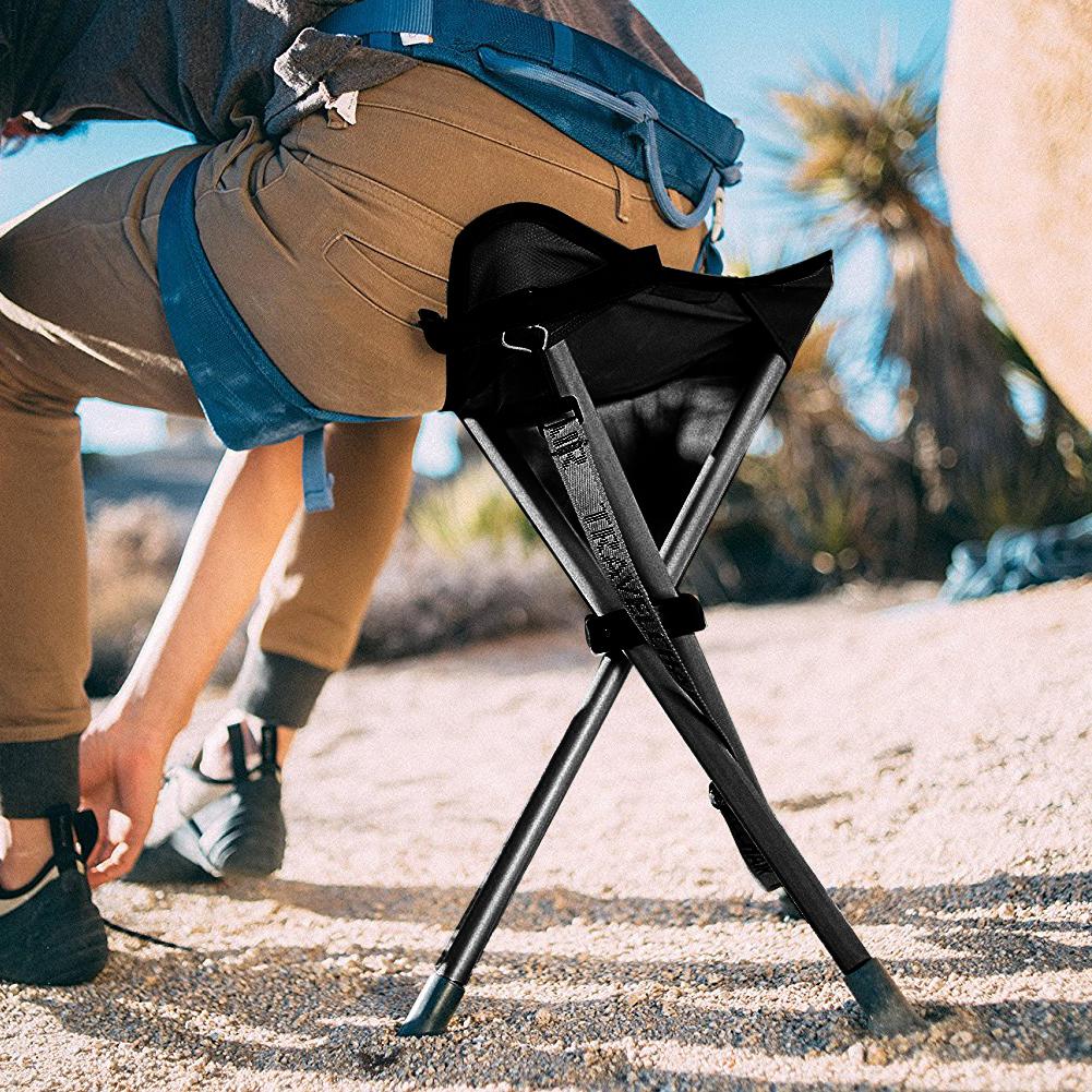 Hunting And Fishing Outdoor Chairs - Taşınabilir Tripod dışkı katlanır sandalye açık