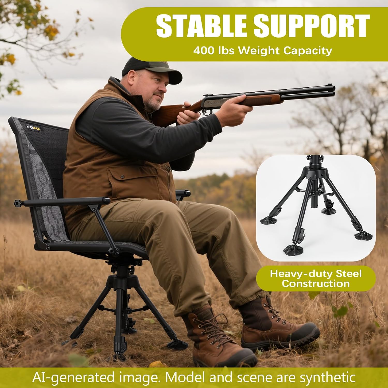 Döner Av Koltuğu Sessiz 360 De - Hunting And Fishing Outdoor Chairs incelemesi ve fiyatı